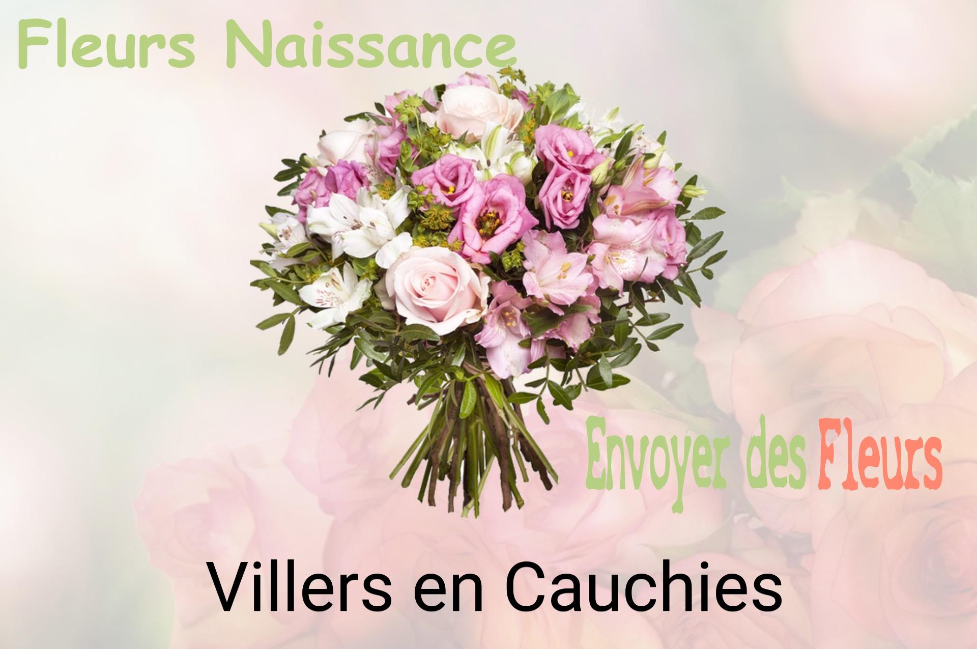 Bouquet de fleurs de naissance livré à Villers-en-Cauchies